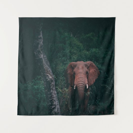 SÜSSER ELEFANT WANDTEPPICH (Vorderseite)