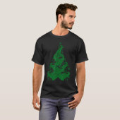 Süßer Elefant-Weihnachtsbaum mit Ornament Weihnach T-Shirt (Vorne ganz)