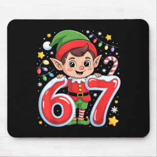Süßer Elf Sechs Sieben 6 7 Meme Lustiges Weihnacht Mousepad
