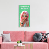 Süßer Elfie Leinwanddruck (Insitu (Wohnzimmer))