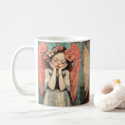 Süßer Engel 3 Kaffeetasse (Mit Donut)
