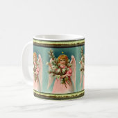 Süßer Engel im rosa Kleid Kaffeetasse (Vorderseite Links)