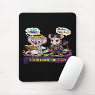 Süßer Engel Koala und Chaos Opossum - Liebe & Chao Mousepad