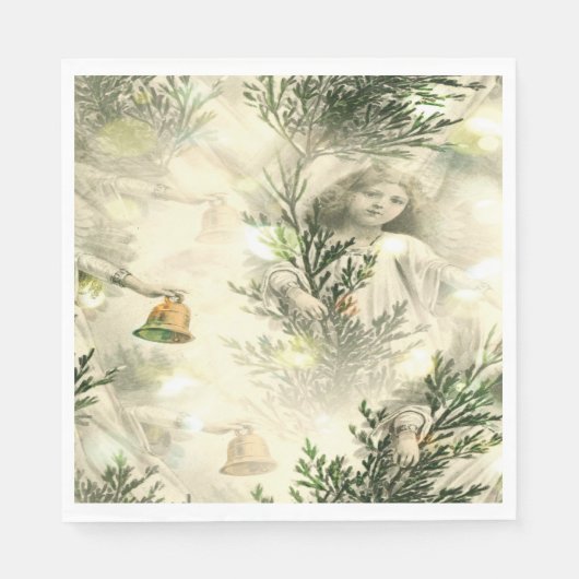 Süßer Engel Marmor Papier Serviette (Vorderseite)