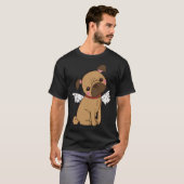 Süßer Engel Pug T-Shirt (Vorne ganz)