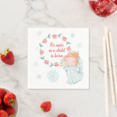 Süßer Engel Weihnachten Serviette (Beispiel)