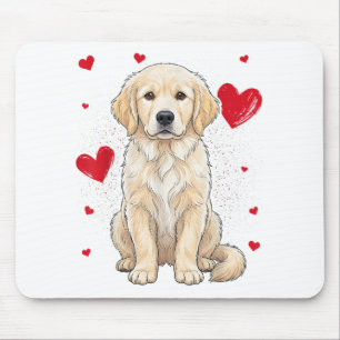 Süßer Englisch-Cream-Golden-Retriever-Hund Mousepad
