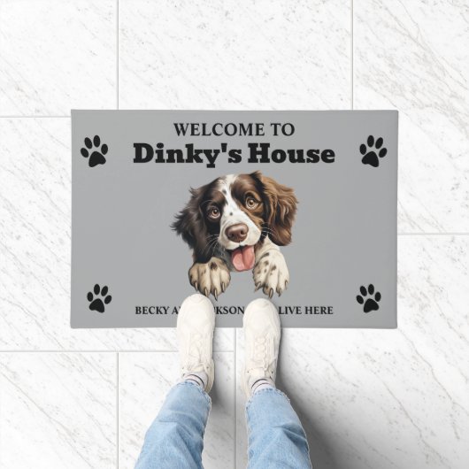 Süßer Englischer Springer Spaniel Fußmatte (Indoor)