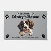 Süßer Englischer Springer Spaniel Fußmatte (Vorderseite)