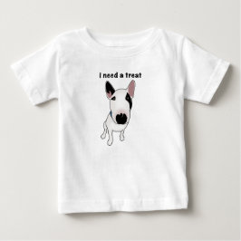 Süßer English Bull Terrier will ein Leckerli Baby T-shirt