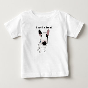 Süßer English Bull Terrier will ein Leckerli Baby T-shirt