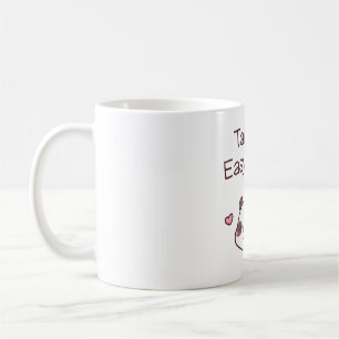 Süßer entspannter Panda, der es sich heute leicht  Kaffeetasse