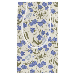 Süßer Erbsen Blume Blau und Creme Kleine Geschenktüte