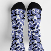 Süßer Erbsen (Periwinkle) Kunst Socken (Oben)