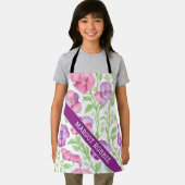 Süßer Erbsen Wasserfarbe Personalisiertes Muster Schürze (Insitu)