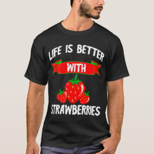 Süßer Erdbeere mit Erdbeeren Sommerfrüchte T-Shirt