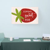 Süßer Erdbeeren-Kindergeburtstag Banner (Messe)