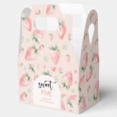 Süßer Erdbeeren-Kindergeburtstag Geschenkschachtel (Geöffnet)