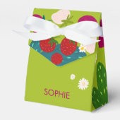 Süßer Erdbeeren-Kindergeburtstag Geschenkschachtel (Vorderseite)
