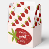 Süßer Erdbeeren-Kindergeburtstag Geschenkschachtel (Geöffnet)