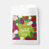 Süßer Erdbeeren-Kindergeburtstag Geschenktütchen (Vorderseite)