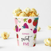 Süßer Erdbeeren-Kindergeburtstag Pappbecher