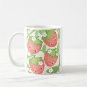 Süßer Erdbeergarten Kaffeetasse (Links)