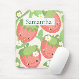 Süßer Erdbeergarten Mousepad