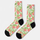 Süßer Erdbeergarten Socken (Linkes Detail)