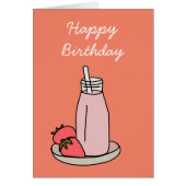 Süßer Erdbeermilch niedlich rosa (Vorne)