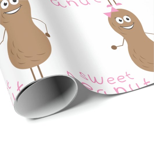 Süßer Erdnuss Geschenkpapier (Rolleneckpunkt)