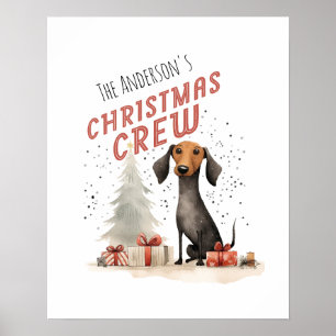 Süßer Familienname Weihnachtsmannschaft Poster