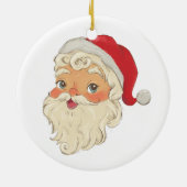 Süßer, fantastischer Weihnachtsmann mit Stern Keramik Ornament (Hinten)