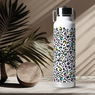 Süßer, farbenfroher Leoparden-Tierdruck Trinkflasche