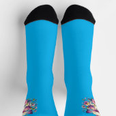 Süßer, farbenfroher Schmetterling Socken (Oben)