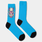 Süßer, farbenfroher Schmetterling Socken (Rechts)