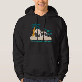 Süßer fauler Panda Hoodie