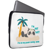 Süßer fauler Panda Laptopschutzhülle (Vorne Rechts)