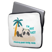 Süßer fauler Panda Laptopschutzhülle (Vorderseite Links)