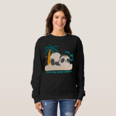 Süßer fauler Panda Sweatshirt (Vorne ganz)