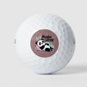 Süßer Fauler Panda – “Vielleicht Später” Entspanne Golfball