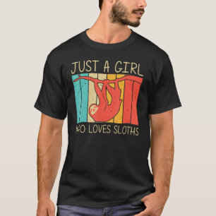 Süßer Faultier Für Mädchen Kinder Riesiges Faultie T-Shirt