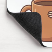 Süßer Faultier-Kaffee-Aufkleber Mousepad (Ecke)