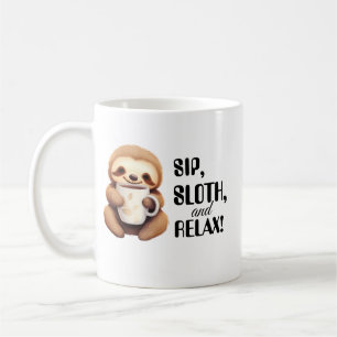 Süßer Faultier, Lustiger Morgen, Geschenk für Faul Kaffeetasse