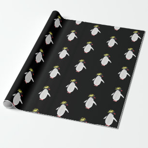 Süßer Felsenpinguin Lustiges antarktisches Tier Geschenkpapier