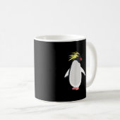 Süßer Felsenpinguin Lustiges Antarktistier Kaffeetasse (VorderseiteRechts)