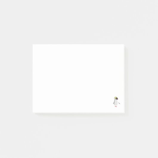 Süßer Felsenpinguin Lustiges Antarktistier Post-it Klebezettel (Vorderseite)