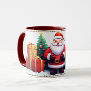 Süßer festlicher moderner glücklicher Weihnachtsma Tasse