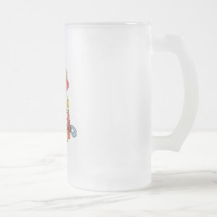 Süßer Feuerwehrmann Bär Mattglas Bierglas