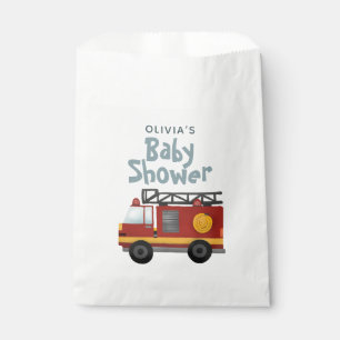Süßer Feuerwehrwagen für Baby Boy Baby Shower Mode Geschenktütchen